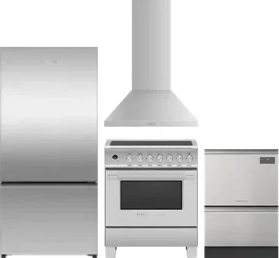 4 Piece Package Includes Refrigerator, Range, Hood And Dishwasher